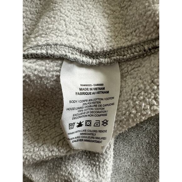 Nike Men's Hoodie Heather Gray Pullover LS Drawstring Swoosh Logo Sweatshirt XL - Picture 5 of 5